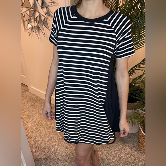 UMGEE | Navy Striped Dress w/ Pockets - Picture 5 of 12
